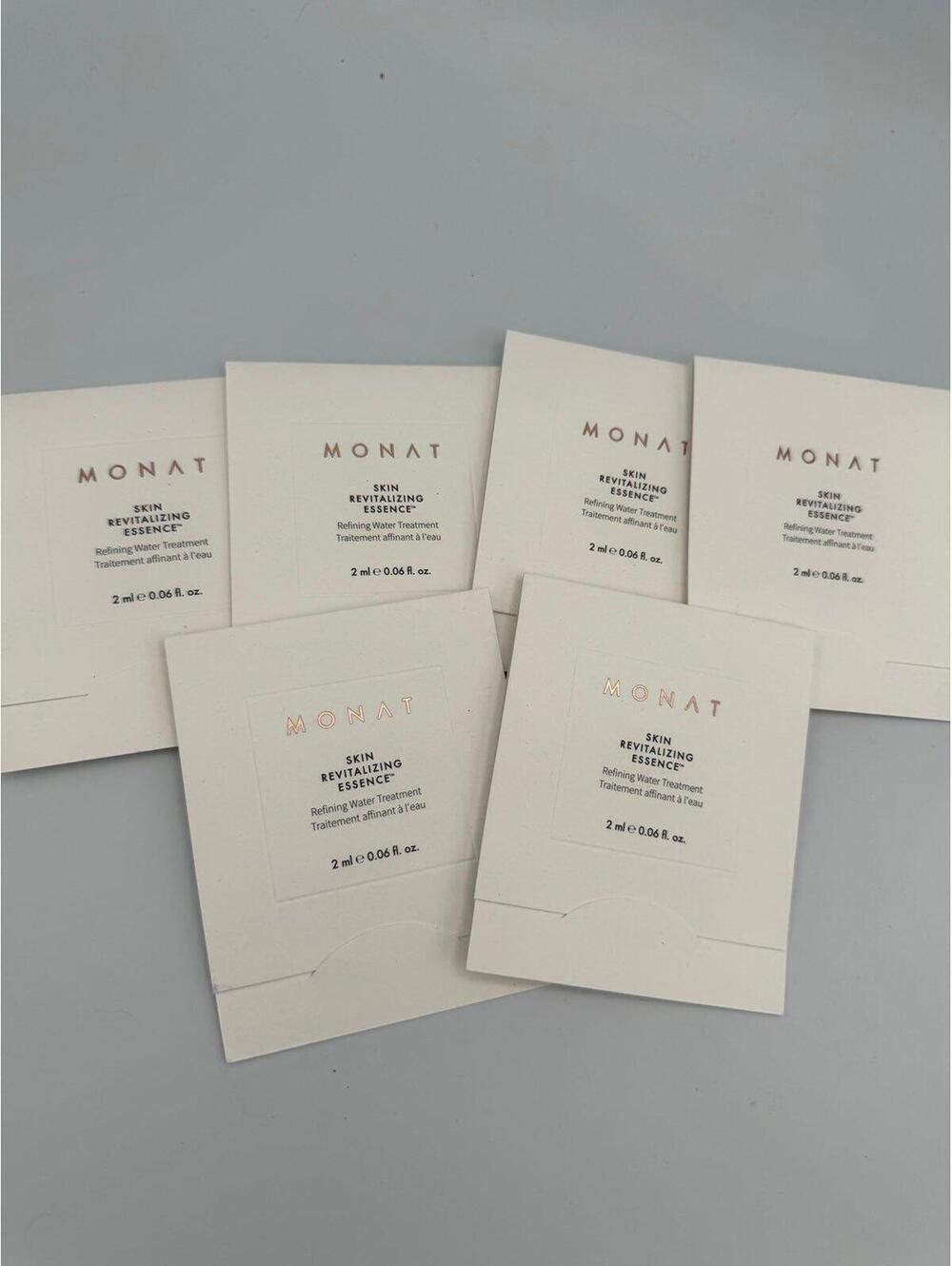Monat SKIN REVITALIZING ESSENCE™ Refining Water Treatment samples